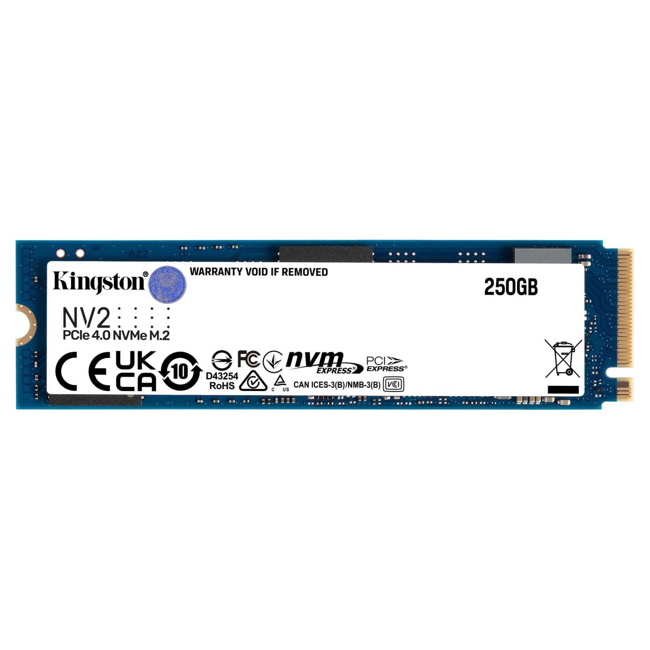Kingston NV2 PCIe 4.0 NVMe interne SSD SSD 250 GB