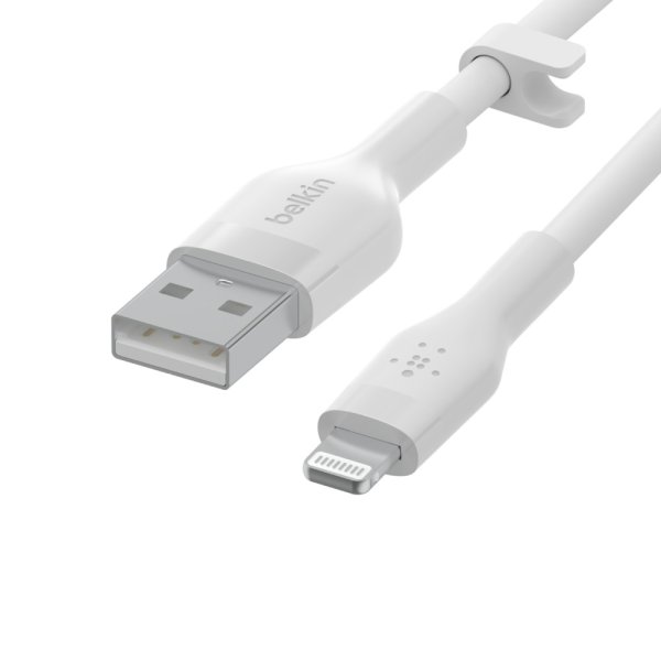 Belkin Flex USB-A auf Lightning Kabel, 2m, Weiß