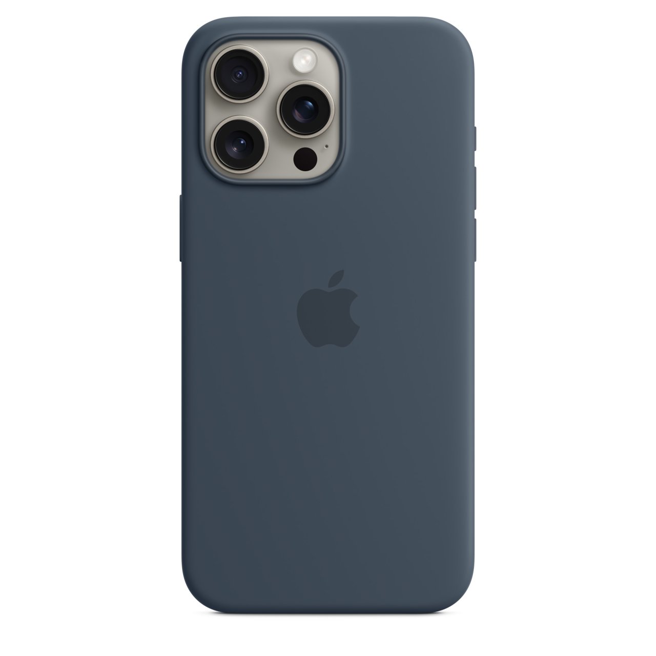 Apple iPhone 15 Pro Max Silikon Case mit MagSafe Sturmblau iPhone 15 Pro Max