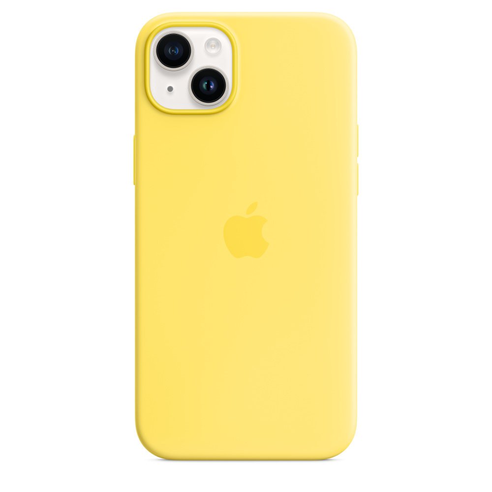 Apple iPhone 14 Plus Silikon Case mit MagSafe, (PRODUCT)RED Kanariengelb iPhone 14 Plus
