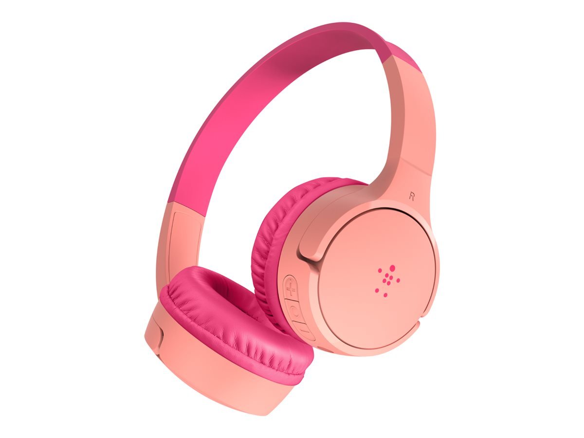 Belkin SoundForm Mini On-Ear Kopfhörer für Kinder Pink Kabellos