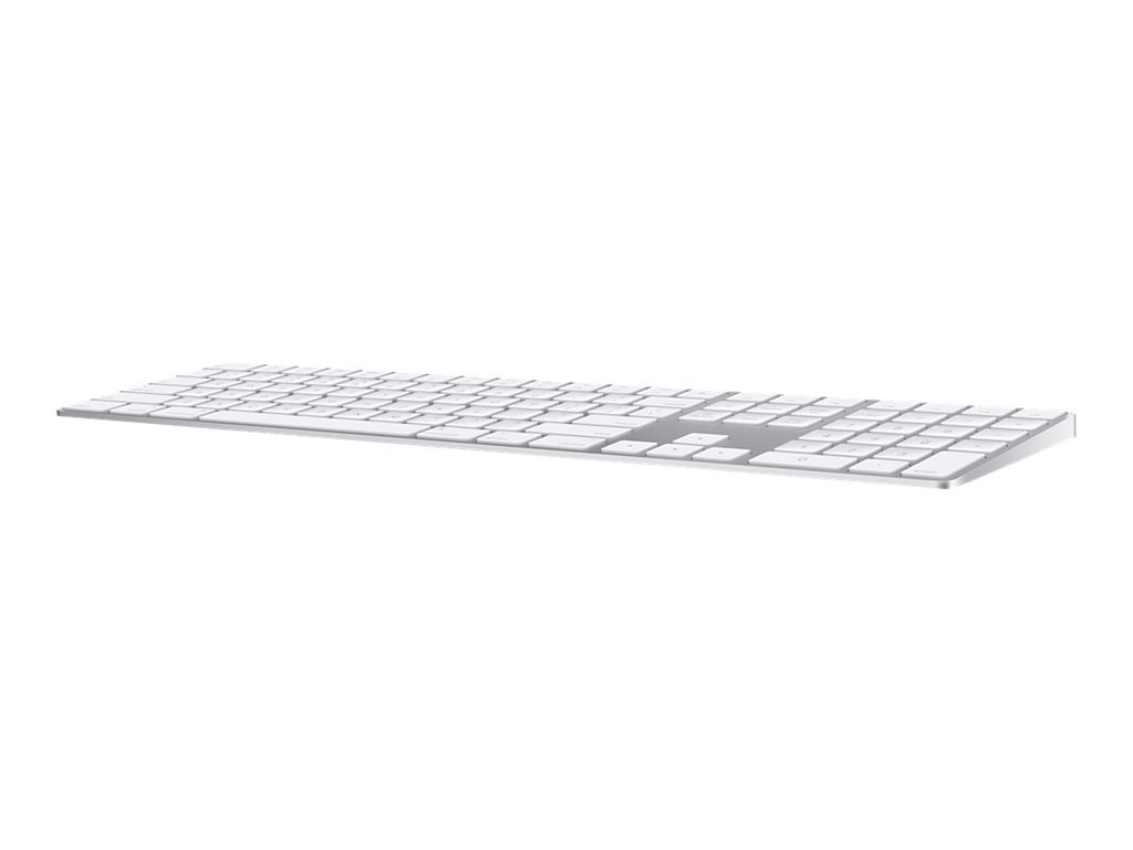 Apple Magic Keyboard mit Ziffernblock Silber/Weiß Englisch International Kabellos