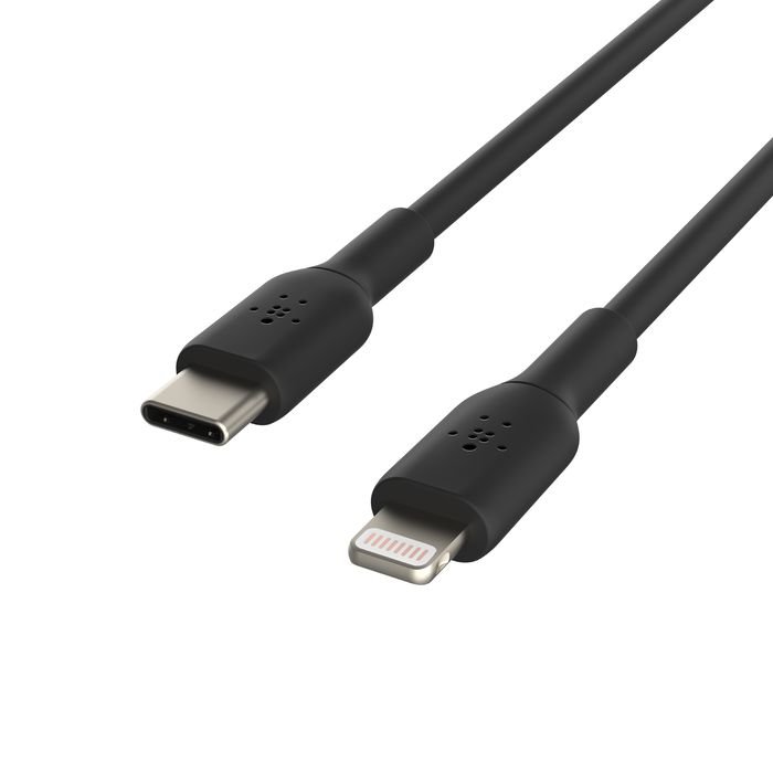 Belkin BOOST CHARGE USB-C auf Lightning Kabel Schwarz USB-C auf Lightning 1 m