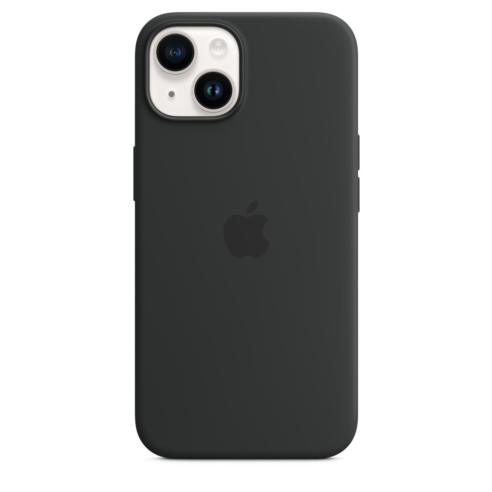Apple iPhone 14 Silikon Case mit MagSafe Mitternacht iPhone 14
