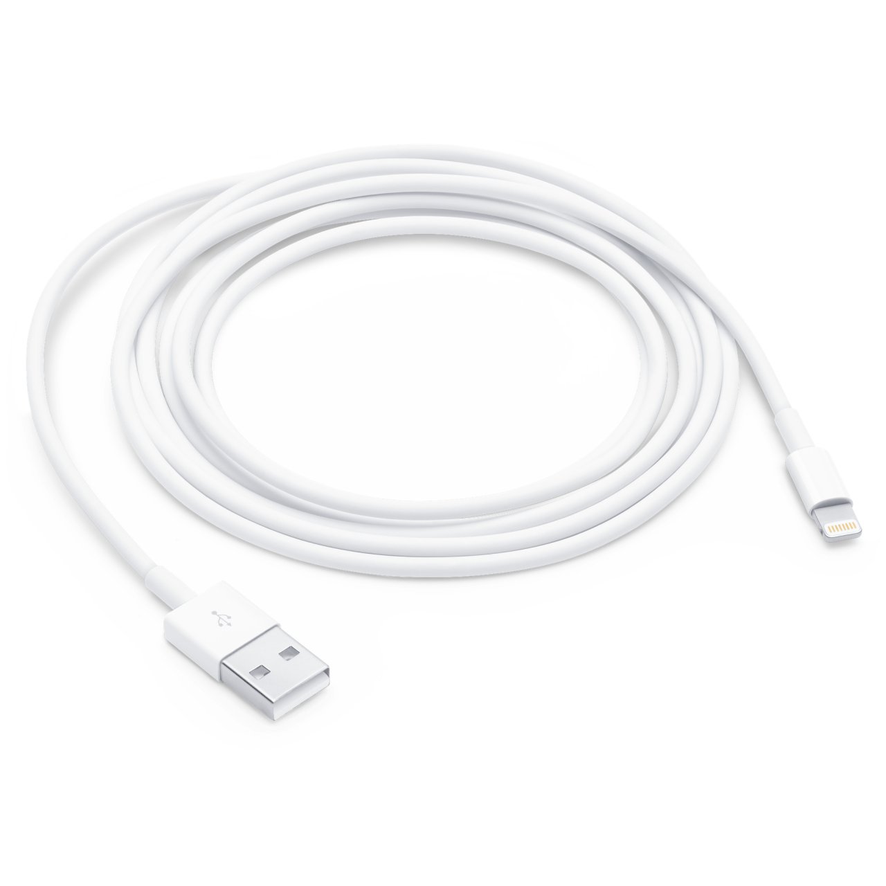 Apple Lightning auf USB Kabel Weiß Lightning auf USB-A 2m