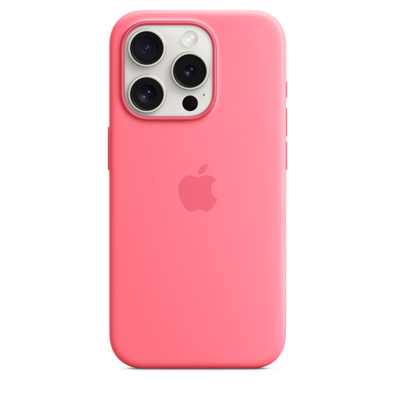 Apple iPhone 15 Pro Silikon Case mit MagSafe Pink iPhone 15 Pro