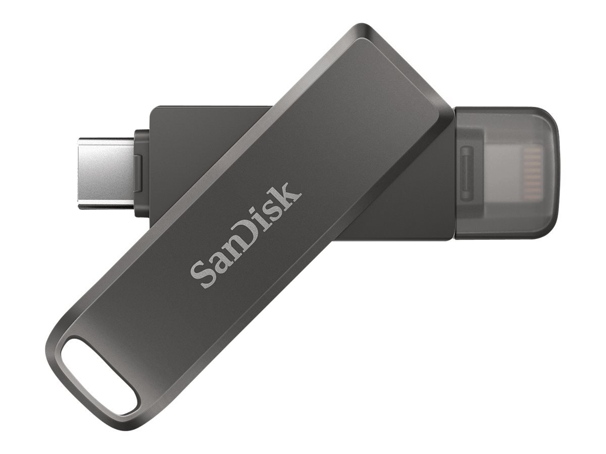 SanDisk iXpand Luxe Schwarz USB-C + Lightning 256GB