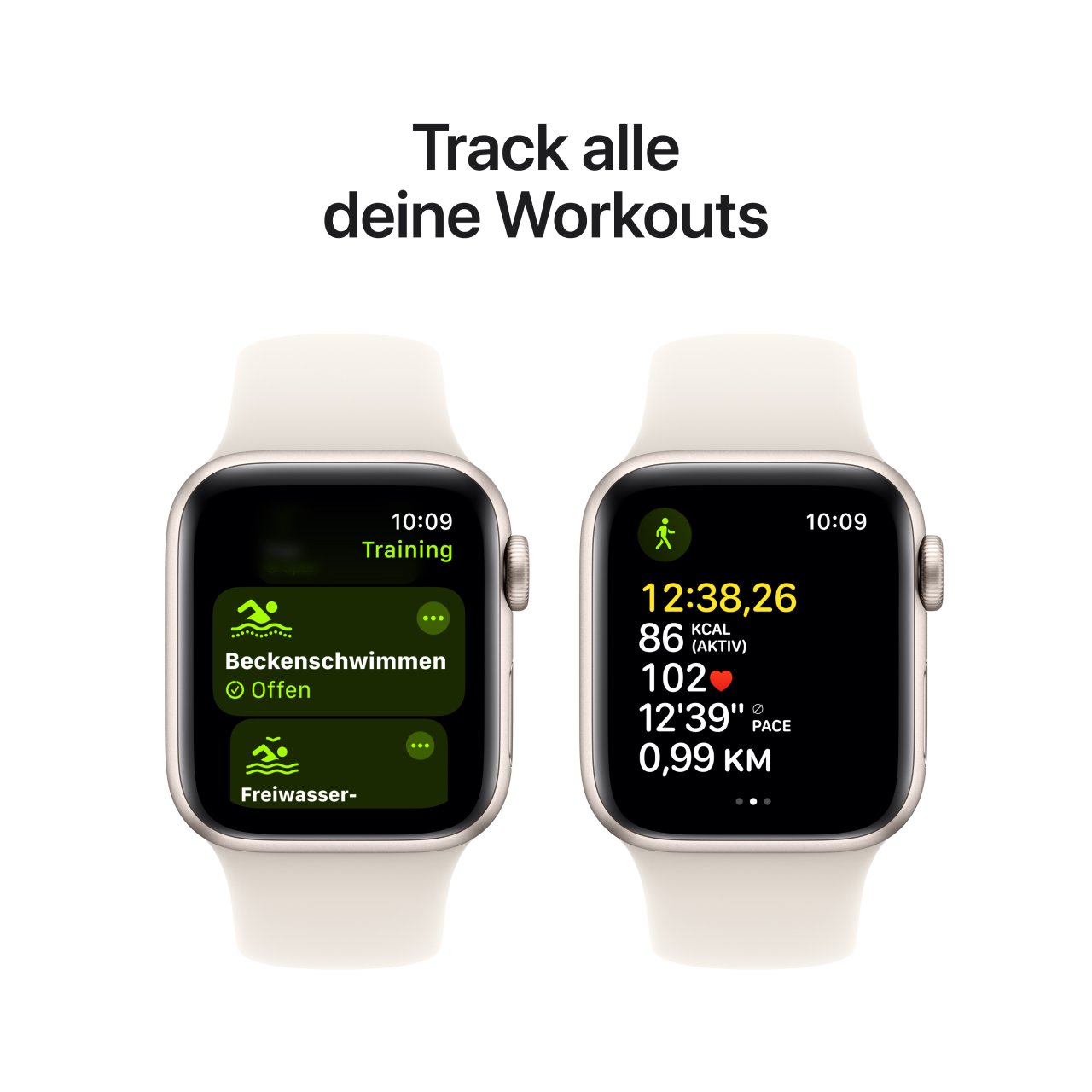 Apple Watch SE Aluminium Polarstern Polarstern 40mm S/M (130-180 mm Umfang) Polarstern GPS + Cellular