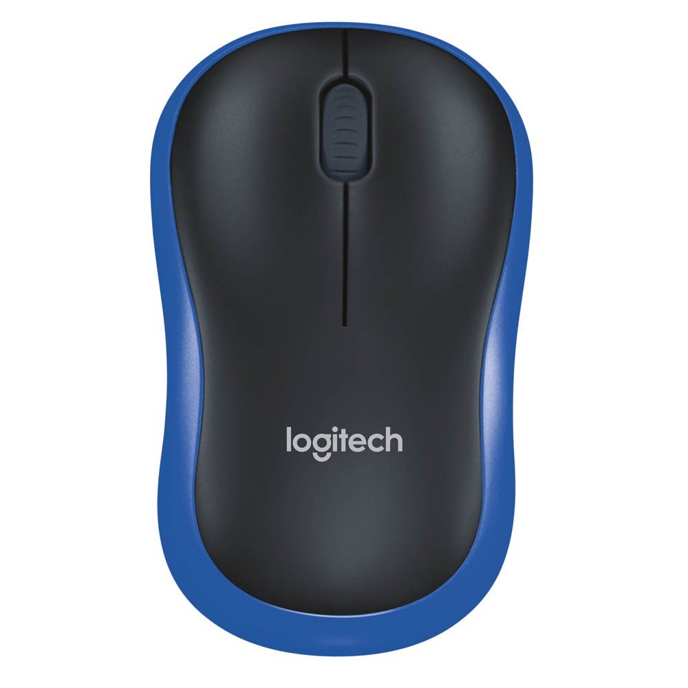 Logitech M185 Bluetooth Maus Blau Kabellos