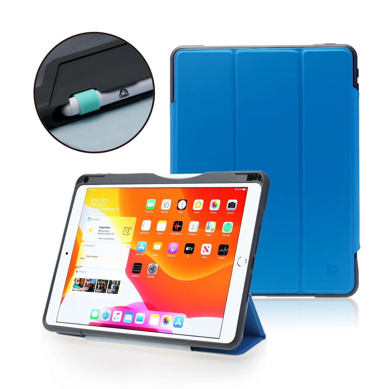 DEQSTER Rugged Case (2021) #RQ1 für iPad 10.2" (7./8./9. Gen.) Bright Azure iPad 10,2"