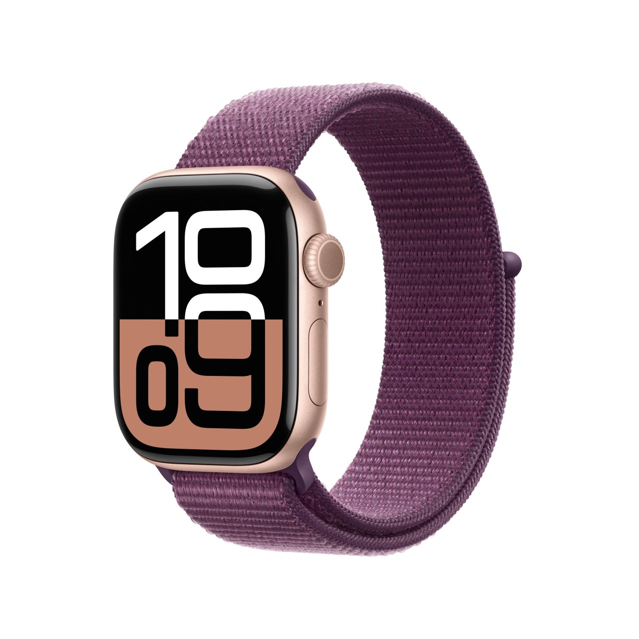 Apple Watch Series 10 Aluminium Roségold Roségold 42mm Pflaume GPS