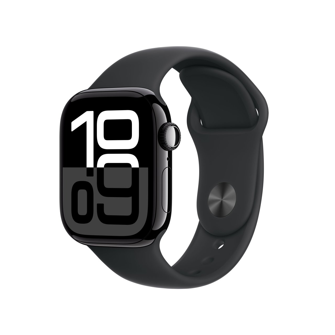 Apple Watch Series 10 Aluminium Diamantschwarz Diamantschwarz 42mm M/L (150-200 mm Umfang) Schwarz GPS