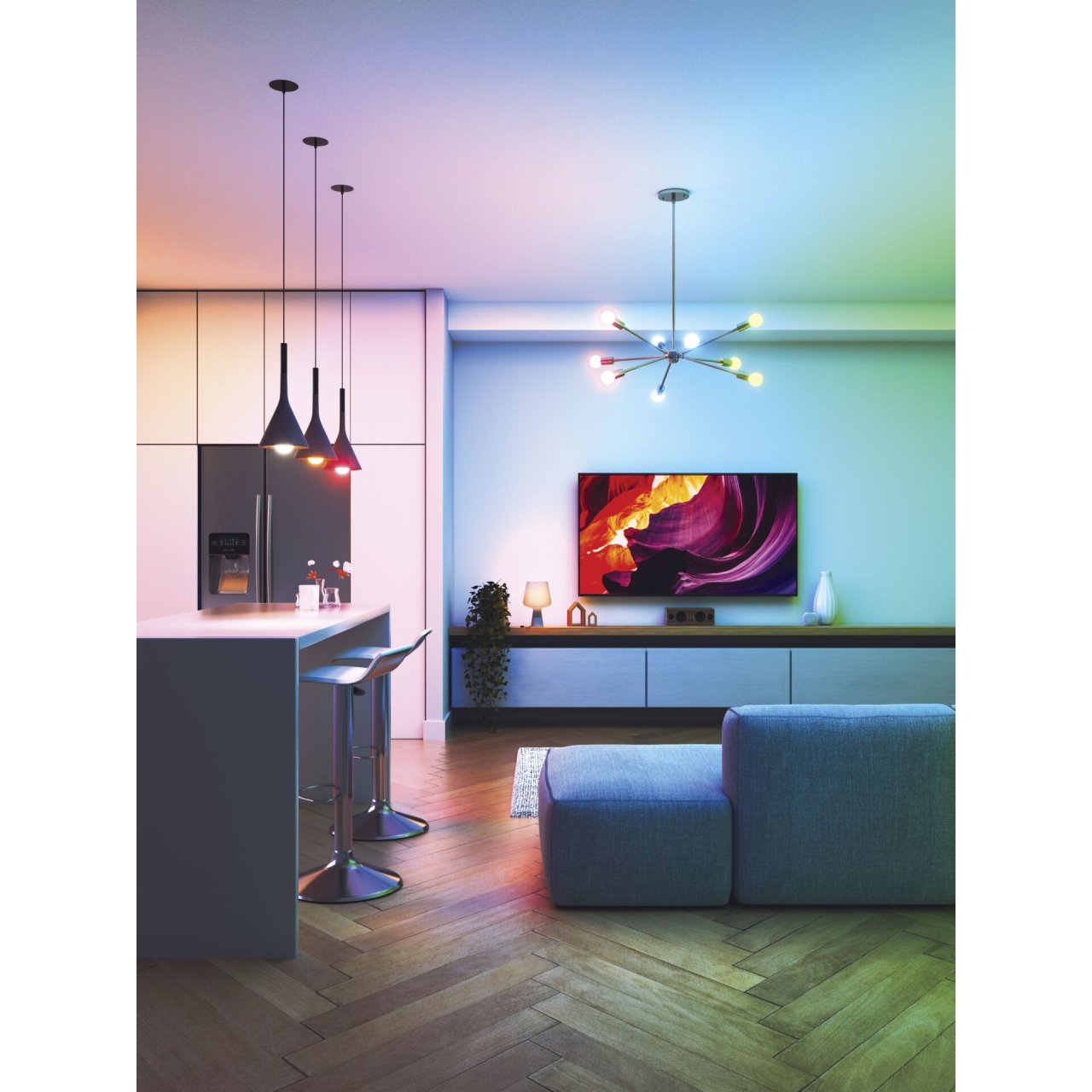 Nanoleaf Glühlampe B22 3er Pack Matter + Apple HomeKit + Google Home