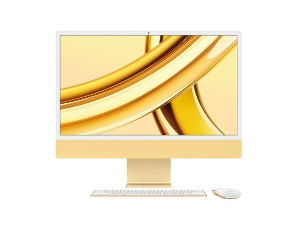 Apple iMac 24“, Gelb, M3 Chip mit 8-Core CPU, 10-Core GPU und 16-Core Neutral Engine, 16GB, 2TB SSD,