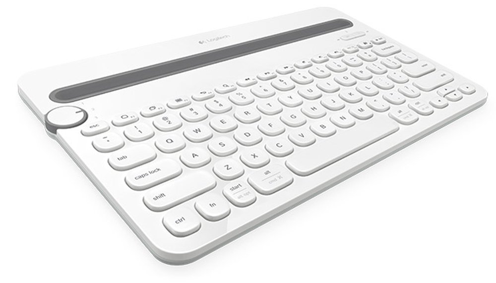 Logitech Bluetooth Multi-Device Keyboard K480 Weiß Deutsch Kabellos