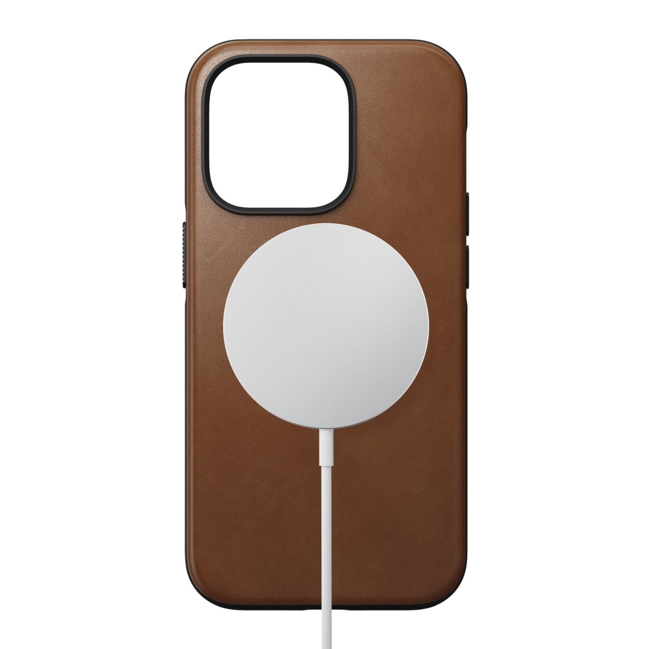 Nomad Modern Leder Case mit MagSafe für iPhone 14 Pro Max Hellbraun iPhone 14 Pro Max