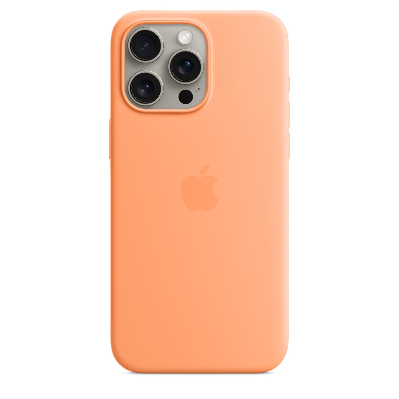 Apple iPhone 15 Pro Max Silikon Case mit MagSafe Sorbet Orange iPhone 15 Pro Max