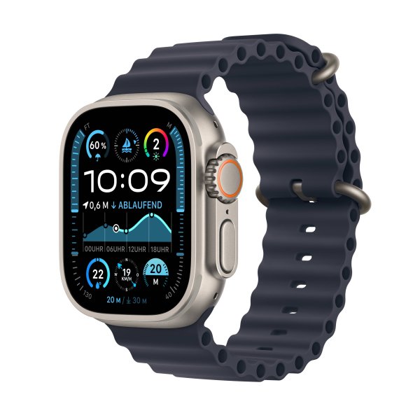 Apple Watch Ultra 2 Titangehäuse Natur